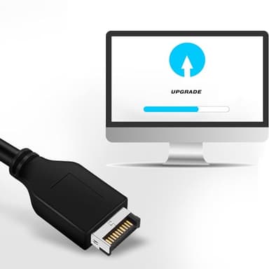 XRIKUI USB 3.1 Type C Front Panel Header Extendsion 50Cm Cable,Type E to USB C Connector with PCIe Full Height Bracket - Image 3