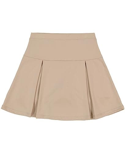 Nautica Girls' Little School Uniform Sensory-Friendly Performance Pleated Scooter, Khaki, 5 - Image 1