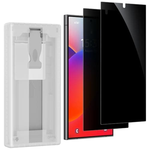posidentists 2 Pack for Samsung Galaxy S24 Ultra 6.8" Privacy Screen Protector-PET Film [Not Glass] Auto-Alignment Kit, Anti-Glare, Anti-Fingerprint, Easy Installation, Case Friendly Matte Film - Image 1