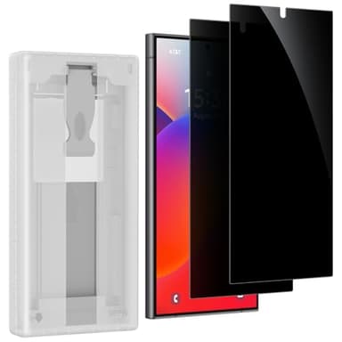 posidentists 2 Pack for Samsung Galaxy S24 Ultra 6.8" Privacy Screen Protector-PET Film [Not Glass] Auto-Alignment Kit, Anti-Glare, Anti-Fingerprint, Easy Installation, Case Friendly Matte Film - Image 1