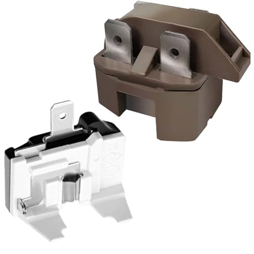 Compressor Start Relay and Overload Protector Kit for Refrigerator Freezer, Compatible with Frigidaire, Gibson, GE, Whirlpool, Roper, Kenmore, Replaces 4387913, 4241370, 7020935, 4387766, 4387836 - Image 1