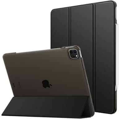 MoKo Case Compatible with iPad Air 13 Inch M2 Case 2024/ iPad Pro 12.9 (6th/5th Gen 2022/2021), Slim Frosted Hard PC Back Cover, Support Touch ID & Pencil Pro/2nd/USB-C, Black - Image 1