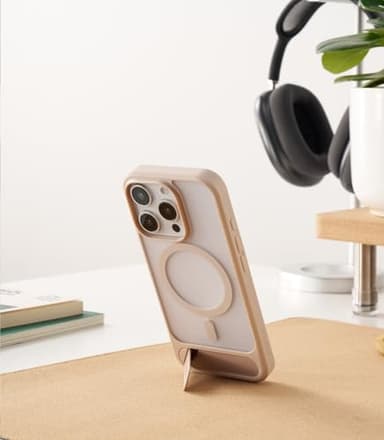 TORRAS for iPhone 16 Pro Max Case Translucent Natural Titanium Gold | Strong Magnetic & Seamless Stand, Fit for MagSafe, Military-Grade Drop Protection, Sturdy Adjustable Kickstand, Slim Matte Finish - Image 9