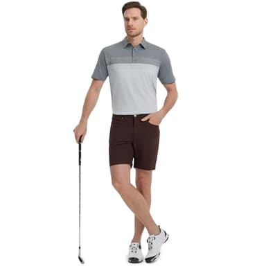 M MAELREG Mens Golf Shirt Dry Fit Short Sleeve Moisture Wicking Stretch Athletic Sport Collared Polo Shirts for Men - Image 4