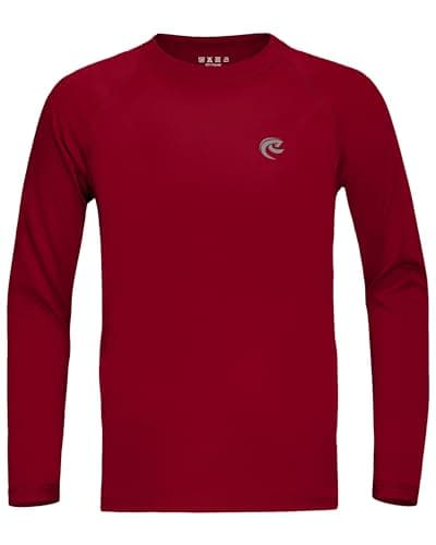 Boys UPF 50+ Swim Shirt Long Sleeve, 1 or 2 Pack UV Sun Protection Rash Guard, Youth Kids SPF Water Shirts for Beach Surf - Image 1