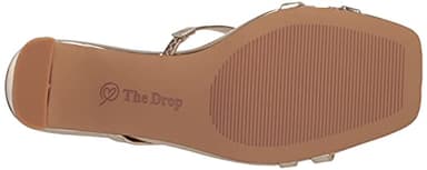 The Drop Women's Amelie Strappy Square Toe Heeled Sandal, Gold, 8.5 - Image 4