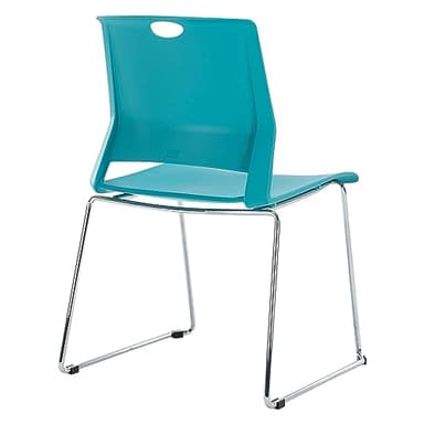 Sidanli Blue Stacking Chairs-Set of 4 - Image 7