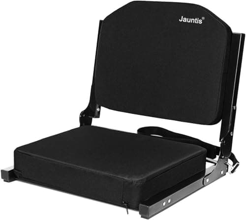 Jauntis Stadium Seats for Bleachers, Bleacher Seats with Ultra Padded Comfy Foam Backs and Cushion, Wide Portable Stadium Chairs with Back Support and Shoulder Strap - Image 1