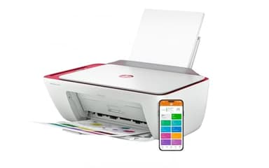 HP DeskJet 2842e All-in-One Printer with Bonus 3 Months of Instant Ink (Chili Red) - Image 2