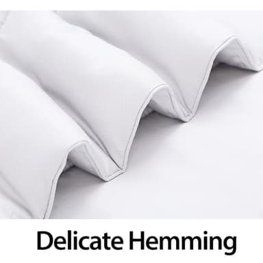 Luxurious 50x70 Inch Lap Quilt & Throw Blanket - Ultra Soft & Breathable Bamboo Viscose Fabric - Perfect for Couch, Bed, Wheelchair, Elderly Care, and Travel, Machine Washable, White - Image 5