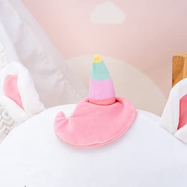 Lazada Stuffed Unicorn Pillow Plush Girl Toys Gift for Toddler for Girls White 15 Inches - Image 6