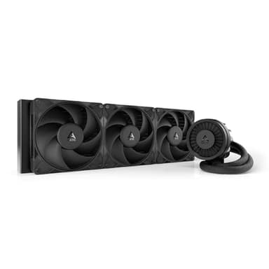 ARCTIC Liquid Freezer III Pro 420 - AIO CPU Cooler, 3 x 140 mm Water Cooling, 38 mm Radiator, PWM Pump, VRM Fan, AMD AM5/AM4, Intel LGA1851/1770 Contact Frame - Black - Image 1