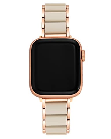 Anne Klein Rubberized Fashion Bracelet for Apple Watch, Secure, Adjustable, Apple Watch Replacement Band, Fits Most Wrists - Image 1