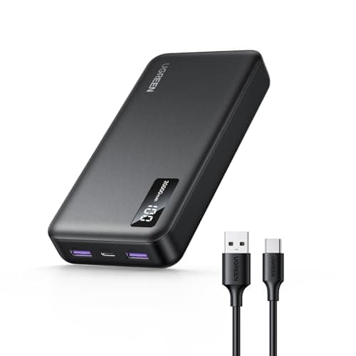 UGREEN Power Bank, 20000mAh 22.5W Portable Charger USB C Input&Output PD 3.0 Fast Charging Battery Pack with Digital Display for iPhone 16/15/14/13, Galaxy S24/S23, Pixel 8, ipad, LG, etc Black - Image 1