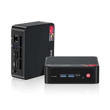 Beelink SER5 Pro Mini PC, AMD Ryzen 7 5825U(8C/16T, up to 4.5GHz), 32GB DDR4 RAM 500GB PCle3.0 SSD, SER5 Mini Computer Support 4K@60Hz Triple Display, WiFi6, BT5.2, DP+HDMI, Type-C - Image 1