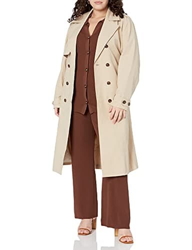 The Drop Women's Noa Trench Coat, Hummus, S - Image 4