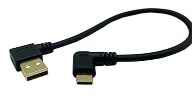 Dafensoy Right Angle USB C Male to Male USB A Cable, USB A 2.0 to USB C 3.1 Charging Cable, Suitable for Mobile Phones, Tablets Fast Charging 0.25M/10inch (Left-Right) - Image 4