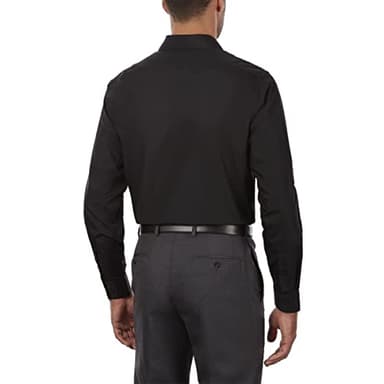 Van Heusen Regular Fit Long Sleeve Dress Shirt BLACK 16 Nk 34-35 Sl - Image 2