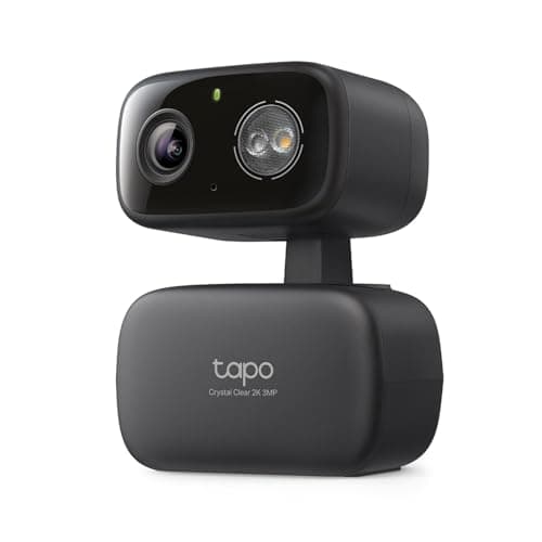 Tapo 2K 3MP Pan/Tilt Indoor/Outdoor Security Camera, Free Person/Baby Cry Detect & Motion Track, 360° Track, Color Night Vision, SD/Cloud Storage, Works w/Alexa & Google Home, HybridCam 360 - Image 1