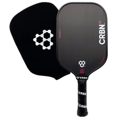 CRBN X Series Power Pickleball Paddle - Carbon Fiber Pickleball Paddle with Foam Injected Edges for Expanded Sweet Spot (3X, 16mm) - Image 1