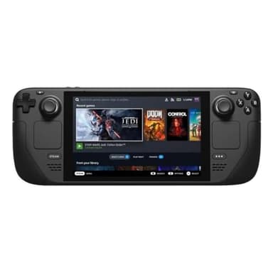 VALVE Steam Deck OLED 512GB SSD + 16GB RAM (International Version) - 7.4"" inch, 90Hz, 1280 x 800px, SteamOS 3.0, Handheld Gaming Console, Black (Renewed) - Image 1