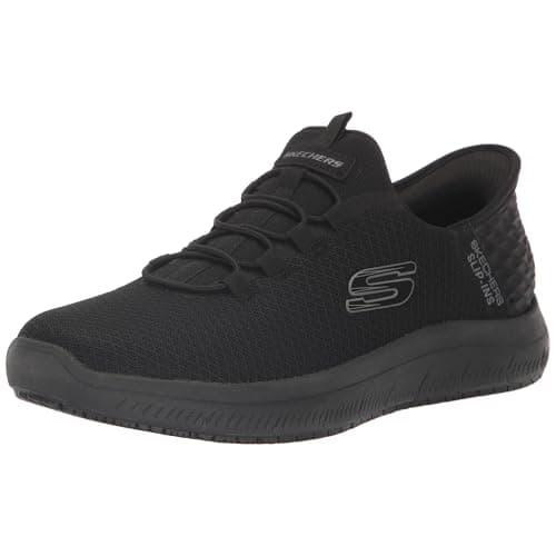 Skechers Men's Summits Colsin Sr Hands Free Slip-Ins Sneaker, Black, 10.5 Wide - Image 1