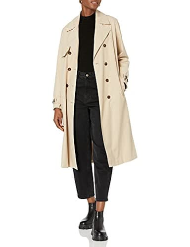 The Drop Women's Noa Trench Coat, Hummus, S - Image 3