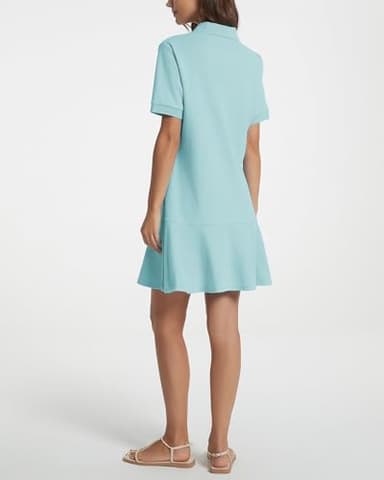YEXPINE Polo Dress for Women Short Sleeve Ruffle Hem Golf Tennis Summer Mini Dresses Mint Green - Image 5