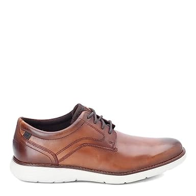 Rockport mens Garett Plain Toe Oxford, Cognac, 10.5 Wide US - Image 3