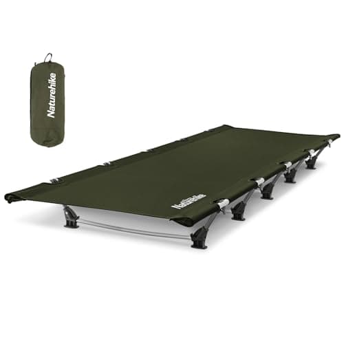 Naturehike GreenWild Camping Cot, Ultralight Folding Backpacking Cot, 60-Second Easy Set-Up, Supports 330lbs, Portable Camping Bed for Adults for Camping Hiking Travel Home - Image 1