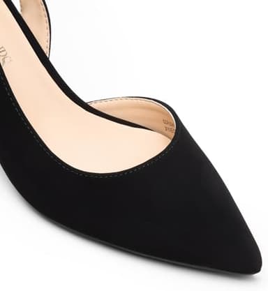 DREAM PAIRS Women's Kitten Heels Slingback Closed Pointed Toe Low Pumps Shoes Women Party Wedding Sexy Casual Dress Shoes - Image 5
