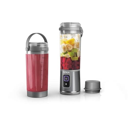 Ninja Blast Portable Blender & Accessories, Cordless, 18oz. Vessel, Personal Blender for Shakes & Smoothies, Leakproof Lid & Sip Spout, USB-C Cord, Dishwasher Safe Parts, BPA Free, Grey, CL155AGY - Image 1