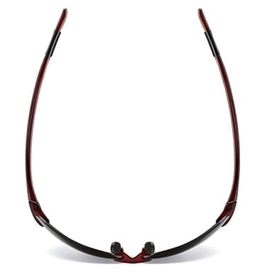 JULI Sports Polarized Sunglasses for Men Women Tr90 Rimless Frame for Running Fishing Golf Surf Driving(Brown) - Image 6