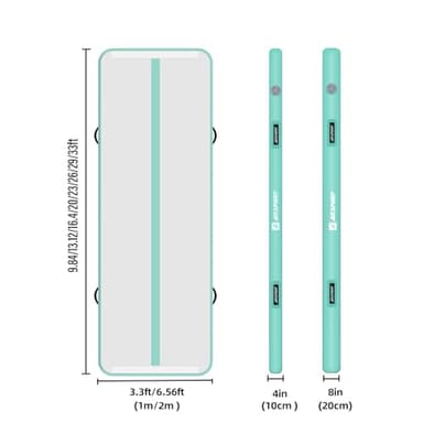 Air Mat Tumble Track Gymnastics Tumbling Mat Inflatable Floor Mats With Electric Air Pump - Image 2