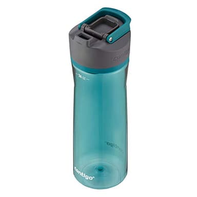 Contigo AUTOSEAL Cortland 24oz Water Bottle BPA-Free Plastic Spill Leak-Proof Lid and Carry Handle Dishwasher Safe Spirulina - Image 2