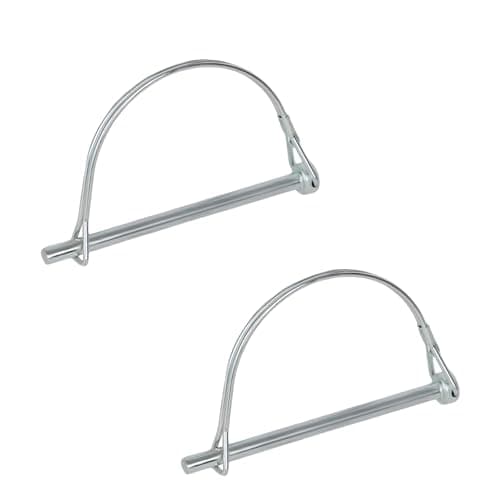 yolmooat 2Pack Premium Trailer Hitch Pin, Trailer Pin,Professional Trailer Coupler Pins for Farm,Trailer,Hitches,Lawn Use,Size 1/4" x 3.2"(6.3mm x 80mm)
