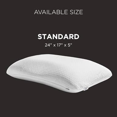 Tempur-Pedic Memory Foam Symphony Pillow Luxury Soft Feel, Standard, White - Image 7