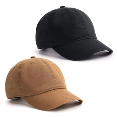 FURTALK Toddler Baseball Hat Kids Boys Girls Adjustable Washed Cotton Baseball Cap with Ponytail - Image 1