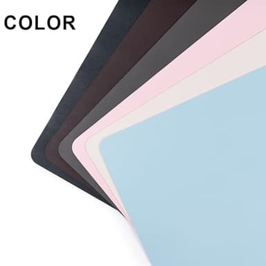 Leather Desk Pad Protector,Non-Slip Desk Pad,on-Slip PU Leather Large Mouse Pad,Easy Clean Desk Protecor Mat,Writing Pad for Office Work/Home/Decor(Pale Green, 31.5" x 15.7") - Image 7
