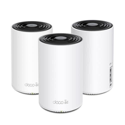 TP-Link Deco XE75 AXE5400 Tri-Band WiFi 6E Mesh System - Wi-Fi up to 7200 Sq.Ft, Engadget Rated Best Mesh for Most People, Replaces WiFi Router and Extender, AI-Driven Mesh New 6GHz Band, 3-Pack - Image 1