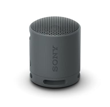 Sony SRS-XB100 Wireless Bluetooth Portable Lightweight Super-Compact Travel Speaker, Durable IP67 Waterproof & Dustproof Shower Speaker, 16 Hour Battery, Versatile Strap, & Hands-free Calling, Black - Image 1