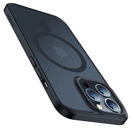 TORRAS for iPhone 13 Pro Max Case [Fit for MagSafe][12FT Military Grade Drop Tested] Magnetic Translucent Shockproof Slim Tough Anti-Fingerprint Case for iPhone 13 Pro Max, Black - Image 1