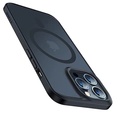 TORRAS for iPhone 13 Pro Max Case [Fit for MagSafe][12FT Military Grade Drop Tested] Magnetic Translucent Shockproof Slim Tough Anti-Fingerprint Case for iPhone 13 Pro Max, Black - Image 1