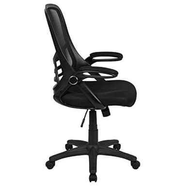 Flash Furniture Porter High Back Black Mesh Ergonomic Swivel Office Chair with Black Frame and Flip-up Arms - Image 15