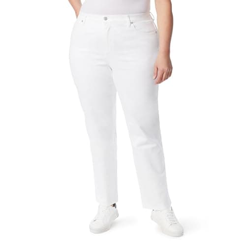 Gloria Vanderbilt womens Amanda Classic High Rise Tapered Jeans, Vintage White, 12 Short US - Image 1