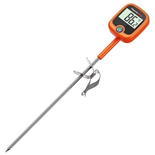 ThermoPro TP509 Candy Thermometer with Pot Clip, 10" Long Probe Instant Read Meat Food Thermometer with LCD, Cooking Oil Thermometer Deep Frying Thermometer for Candy Maple Syrup Sugar Brewing Making - Image 1