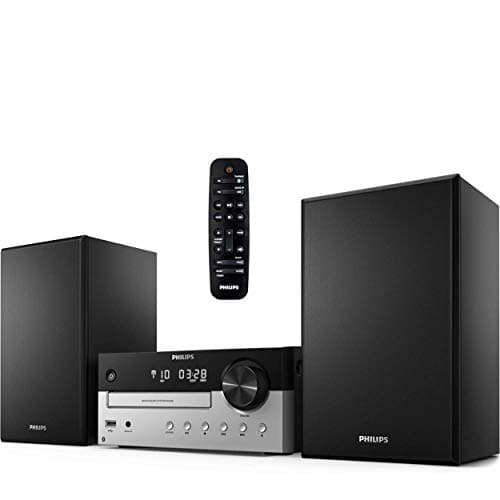 PHILIPS Bluetooth Stereo System for Home with CD Player, MP3, USB, Audio in, FM Radio, Bass Reflex Speaker, 60W, Remote Control Included - Image 1