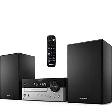 PHILIPS Bluetooth Stereo System for Home with CD Player, MP3, USB, Audio in, FM Radio, Bass Reflex Speaker, 60W, Remote Control Included - Image 1