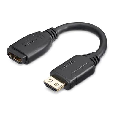StarTech.com 6in High Speed HDMI Port Saver Cable with 4K 60Hz - Short HDMI 2.0 Male to Female Adapter Cable - Port Extender (HD2MF6INL) - Image 2