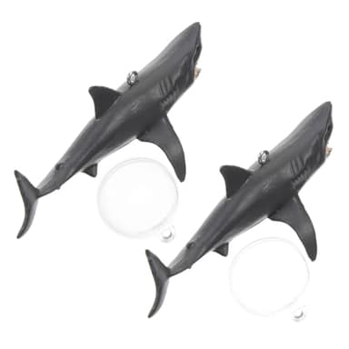 SUPVOX 6 Sets Floating Shark Aquarium Ornaments Cute Fish Tank Decorations for Underwater Landscapes PVC Fish Tank Accessories for Aquatic Environments - Image 9